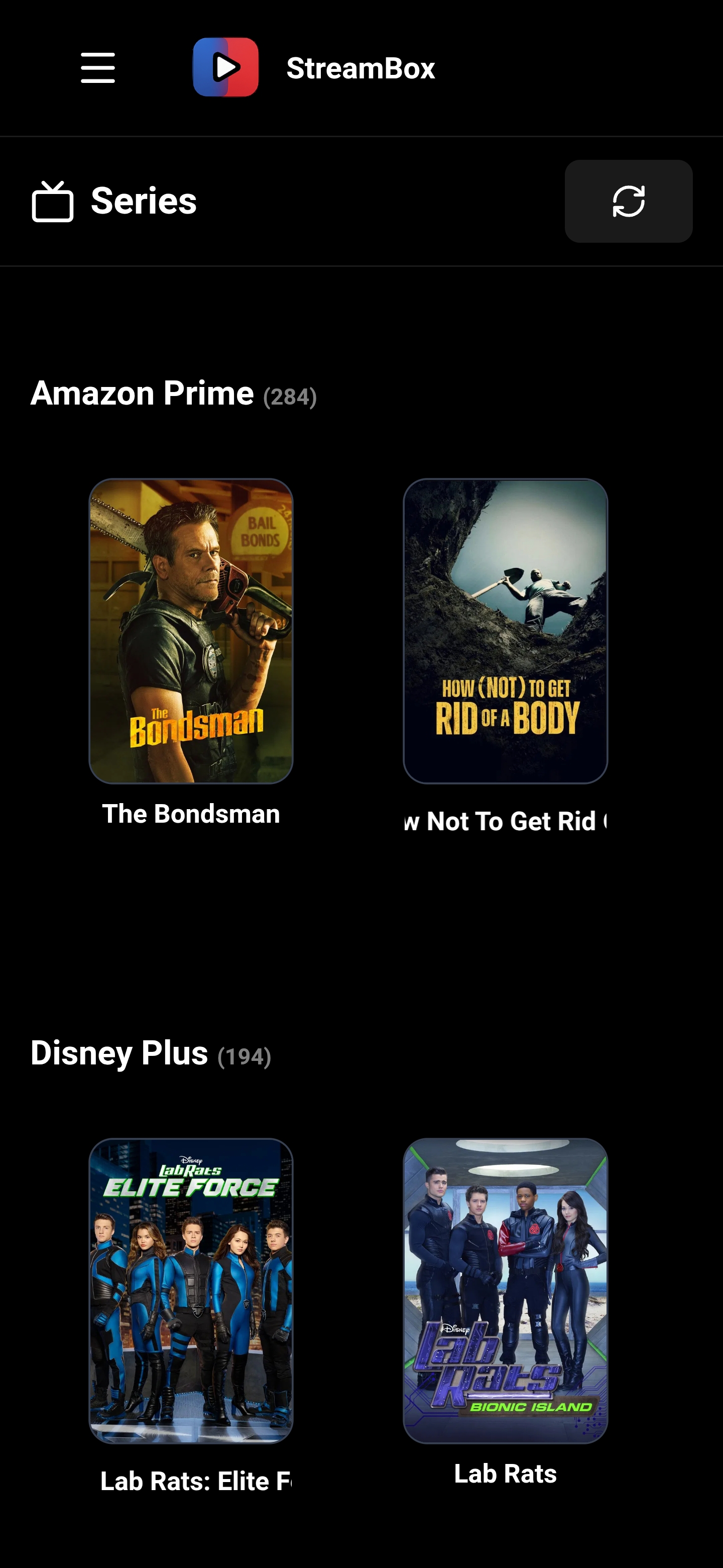 Interfaz Mobile StreamBox - Captura 13
