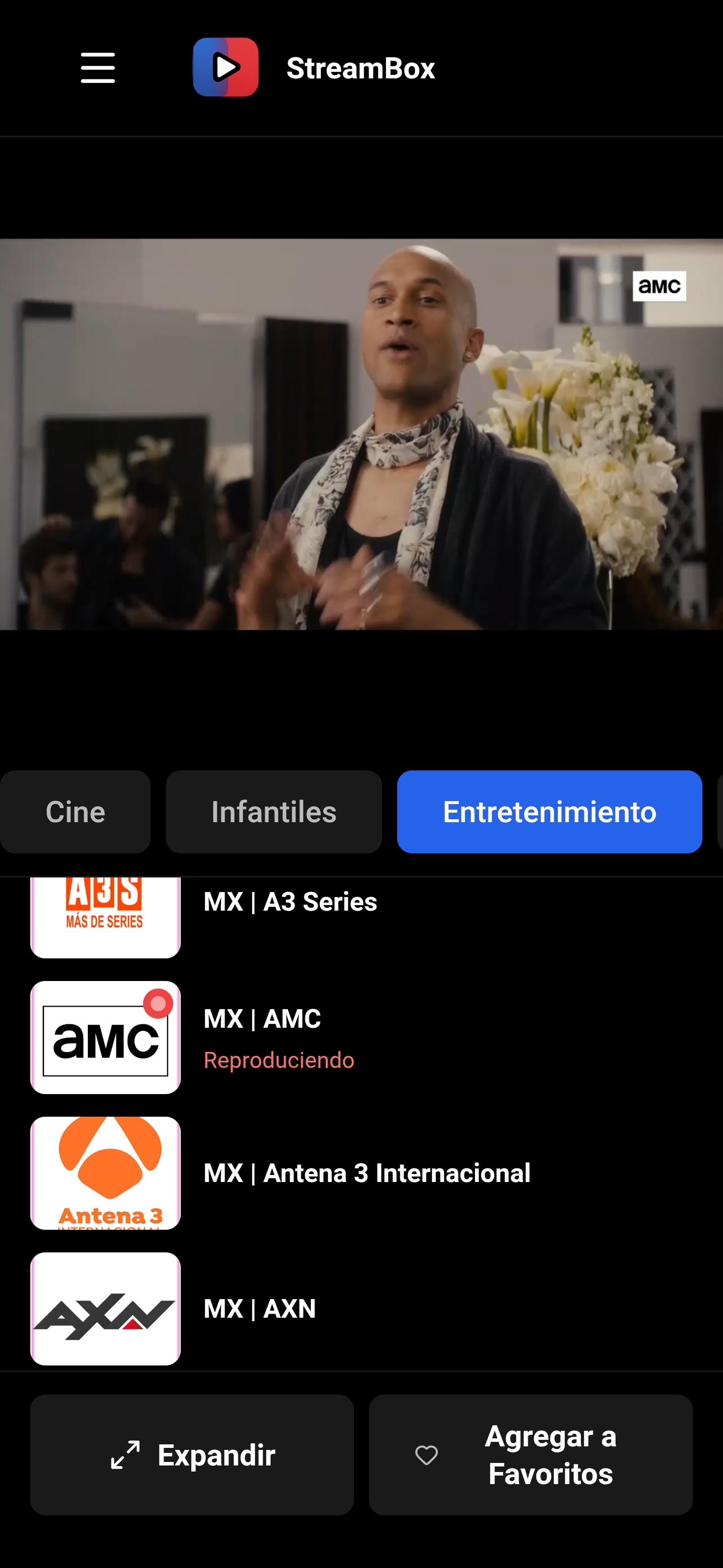 Interfaz Mobile StreamBox - Captura 7