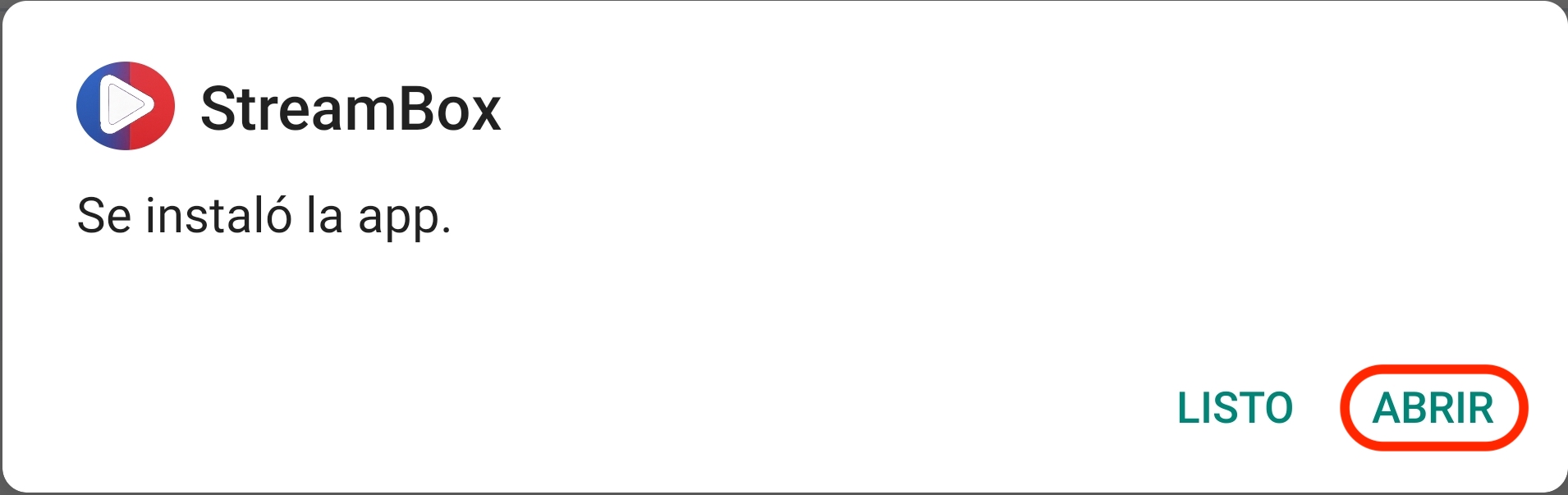 Paso 4: Abre StreamBox recién instalado
